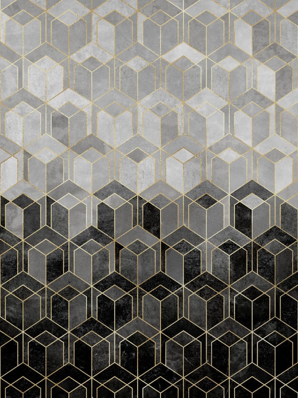 GEOMÉTRICO PADRÃO PRETO E BRANCO
