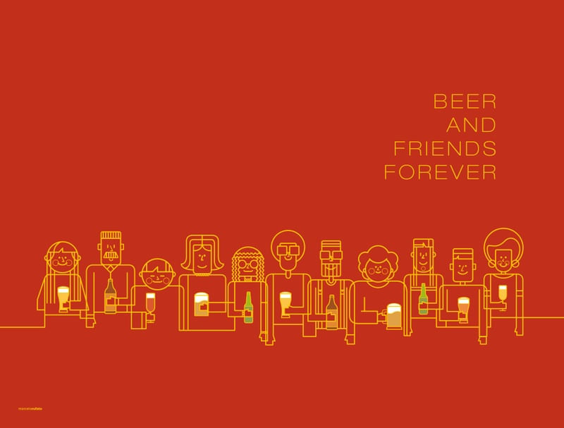 BEER AND FRIENDS FOREVER
