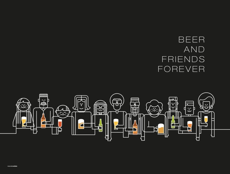 BEER AND FRIENDS