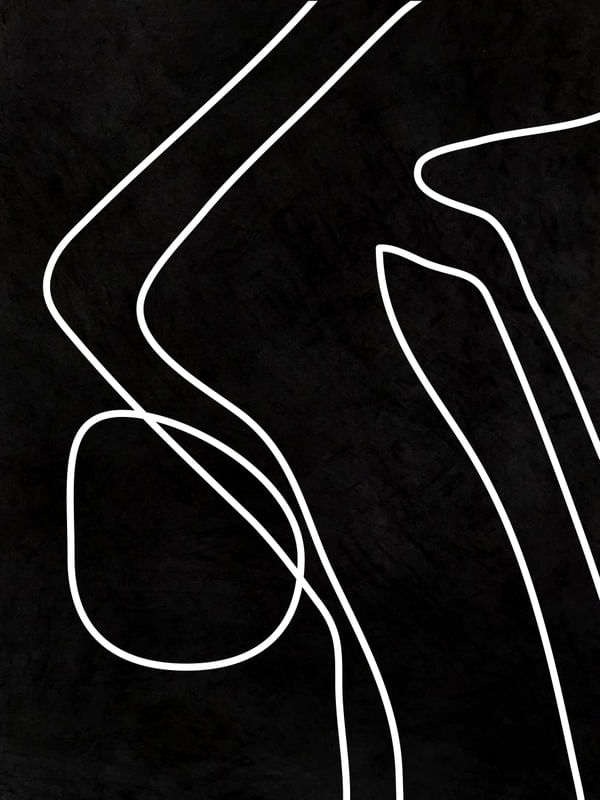 ABSTRATO LINHAS PRETO E BRANCO III