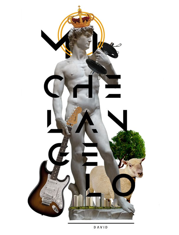 DAVID MICHELANGELO COLLAGE