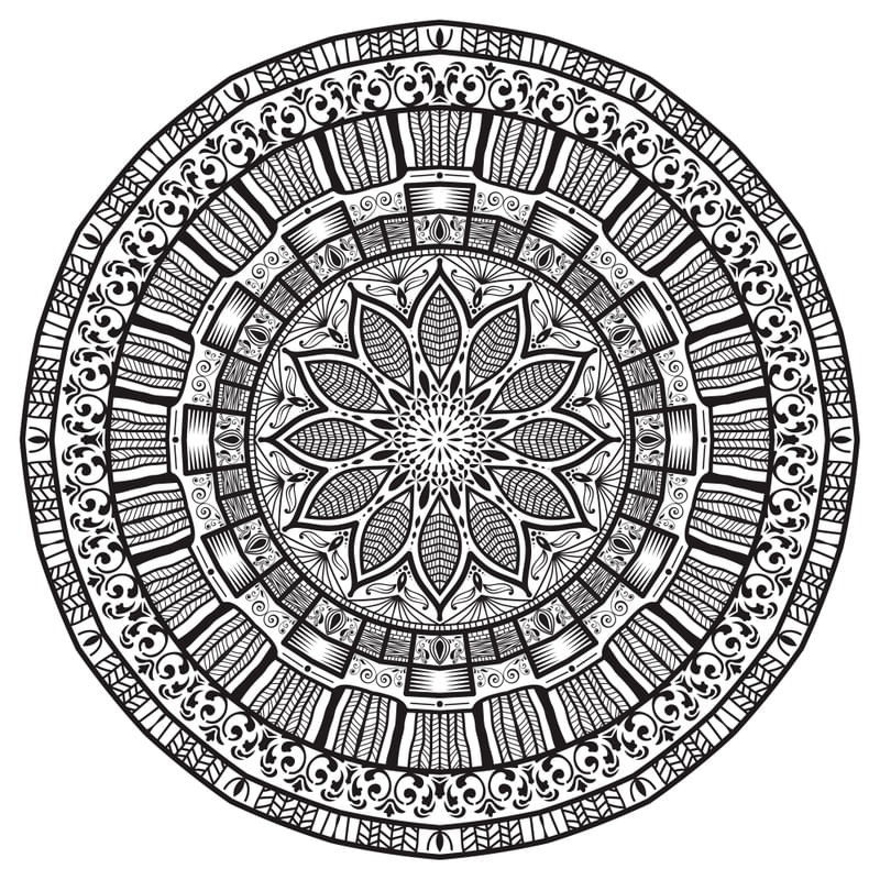 MANDALA PRETO