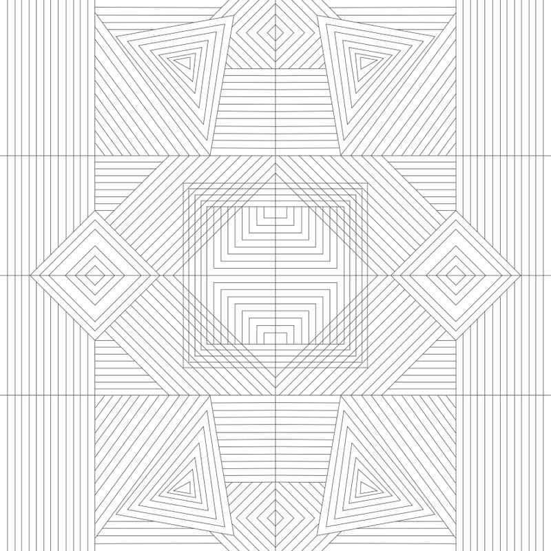 ABSTRATO LINHAS PRETO E BRANCO