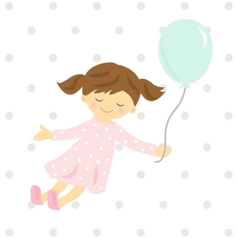 MENINA VOANDO COM BALÃO