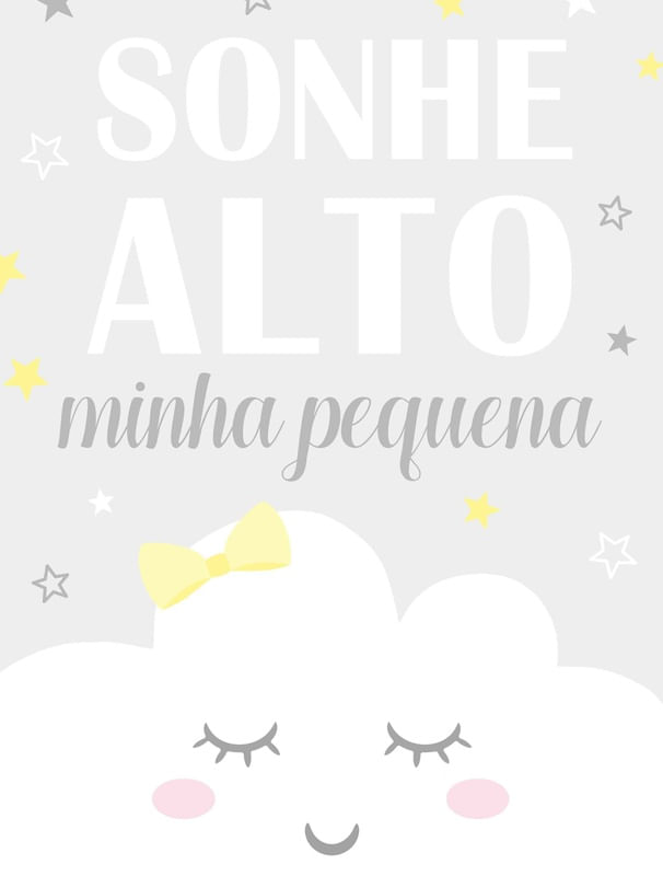 SONHE ALTO NUVEM CINZA