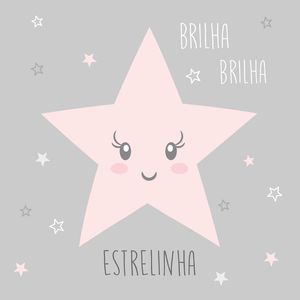 ESTRELINHA ROSA E CINZA