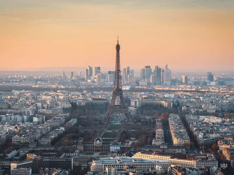 TORRE EIFFEL NO PÔR DO SOL