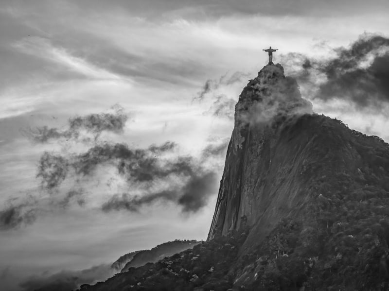 PÔR DO SOL COM O CORCOVADO PB