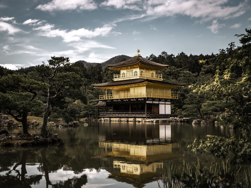 GOLDEN TEMPLE KYOTO JAPAO PAISAGEM