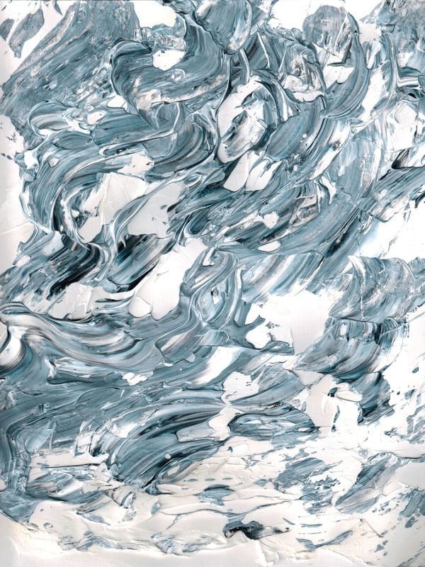 UNDULATE, BLUE WHITE