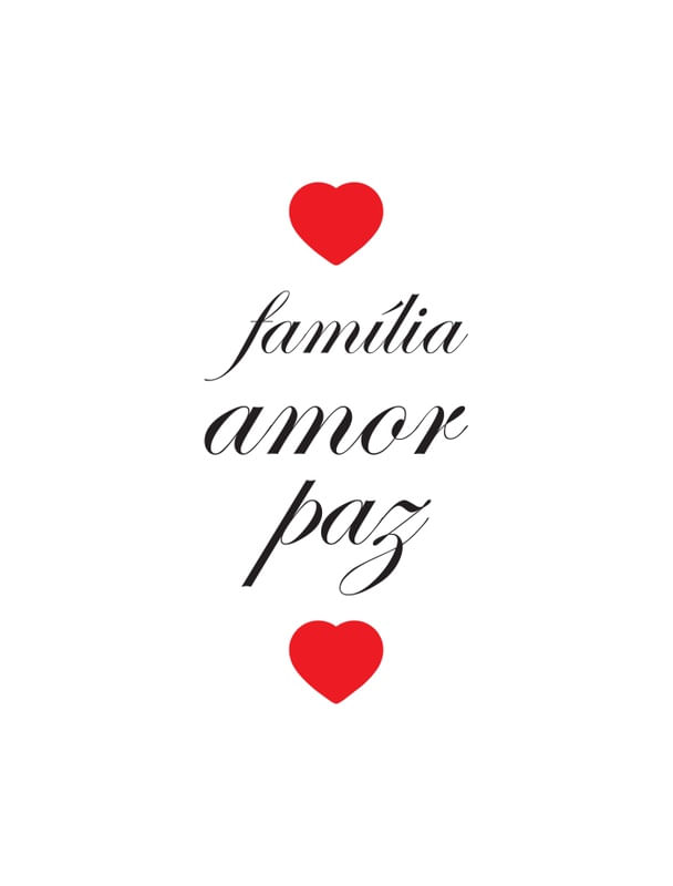 FAMILIA, AMOR E PAZ