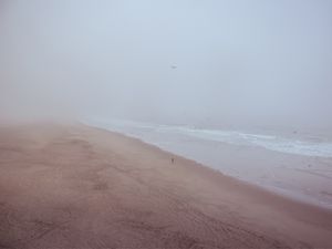 NEBLINA NA PRAIA, OCEAN BEACH, CALIFÓRNIA