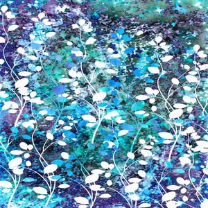 AMONGST THE FLOWERS, BLUE