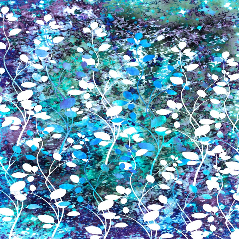 AMONGST THE FLOWERS, BLUE