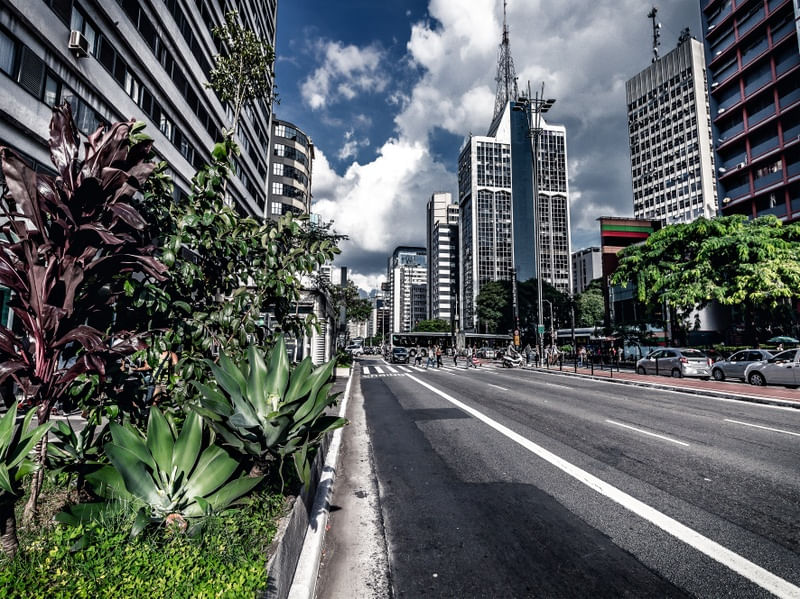 AS CORES VIBRANTES NA PAULISTA