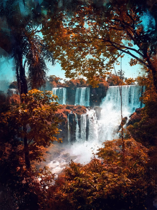 AQUARELA WATERFALL WALL 1