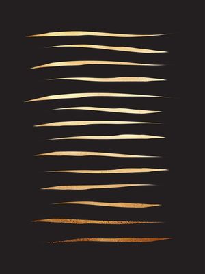 GOLD LINES - BLACK
