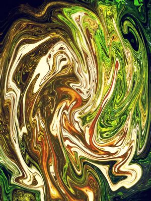 ABSTRACT MARBLE PAINTING XXV