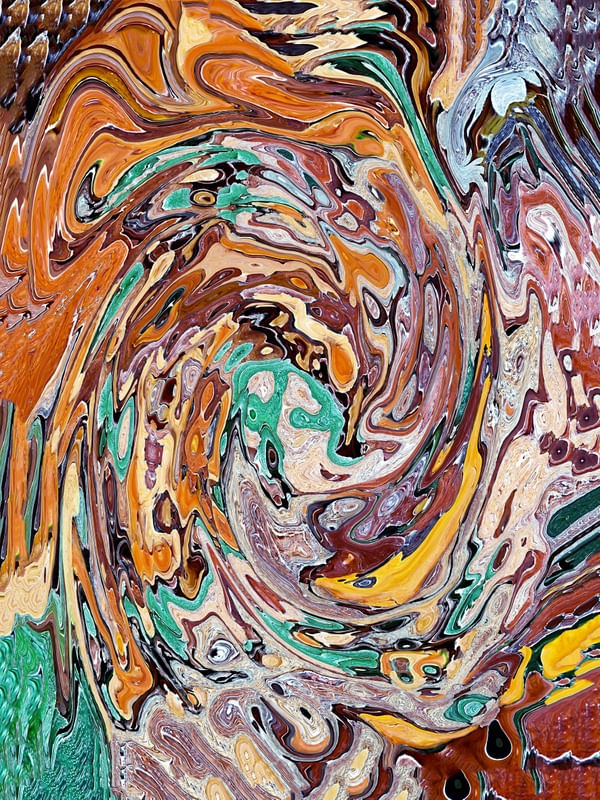 ABSTRACT MARBLE PAINTING XXVI