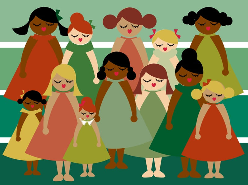 MENINAS UNIDAS NINGUÉM SEGURA