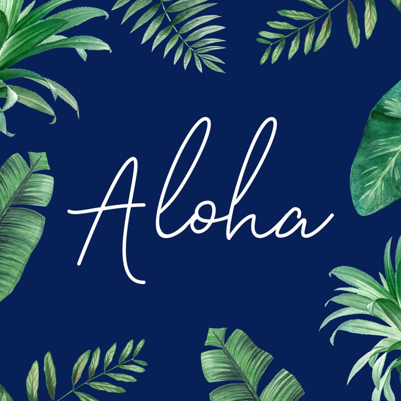 ALOHA AND PALMS
