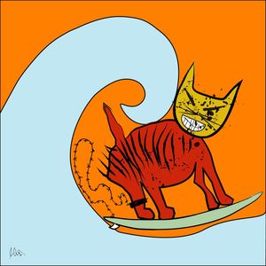 CAT THE SURFER