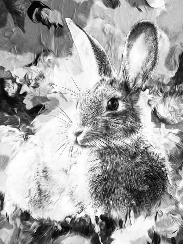 RABBIT PORTRAIT TAS