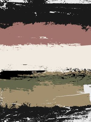 PINCELADAS ROSA E VERDE ABSTRATAS I - DÍPTICO