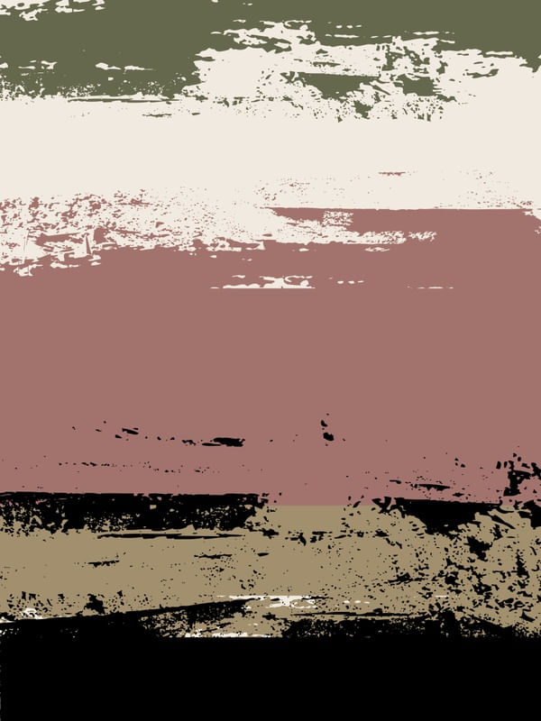 PINCELADAS ROSA E VERDE ABSTRATAS II - DÍPTICO
