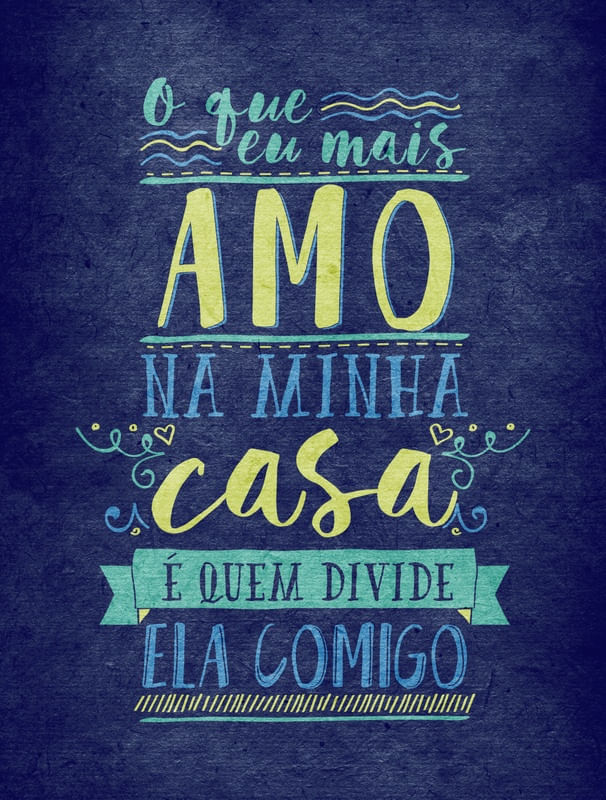 O QUE MAIS AMO NA MINHA CASA - AZUL