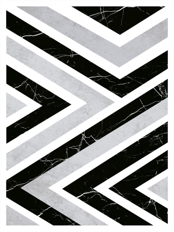 GEOMETRICO ABSTRATO PB - 120X160 - GT-AB 07