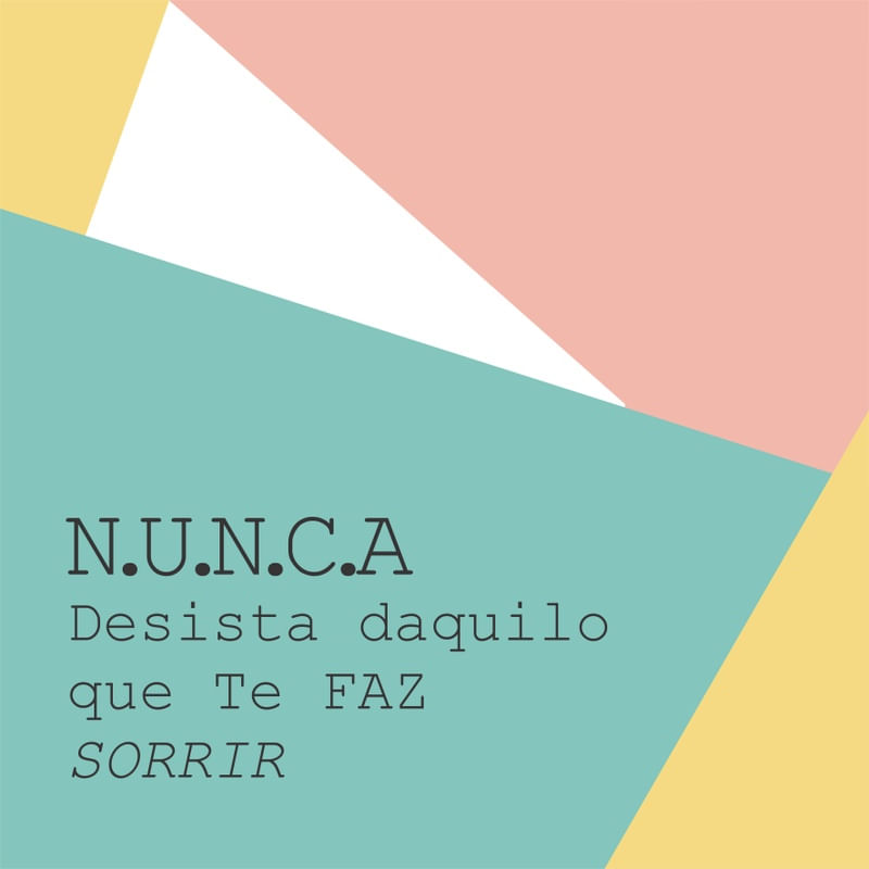 NUNCA DESISTA