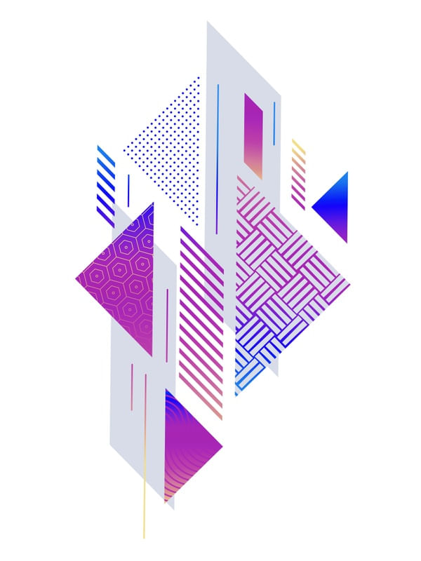 GEOMETRICO ABSTRATO COLOR - 120X160 - GT-AB 14B