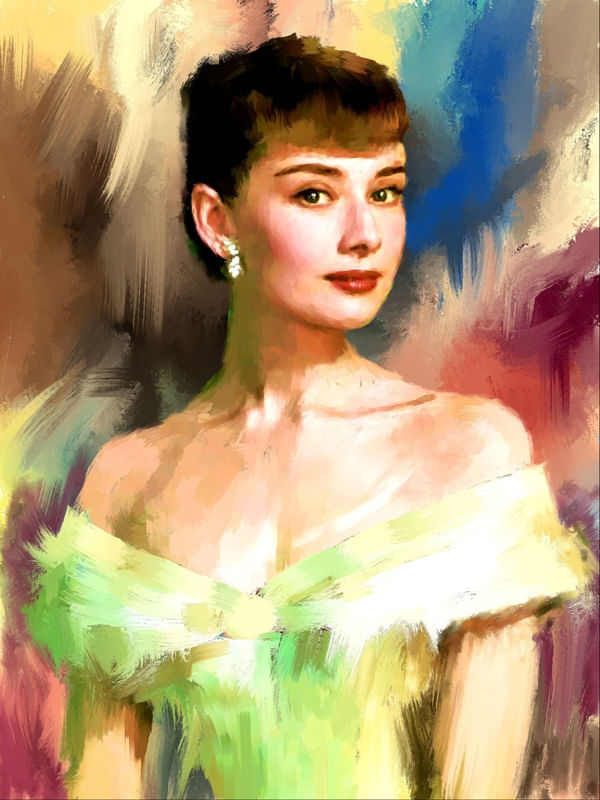 RETRATO AUDREY HEPBURN