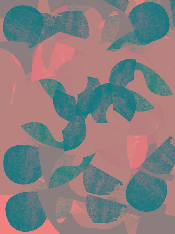 ROSA E AZUL ABSTRATO
