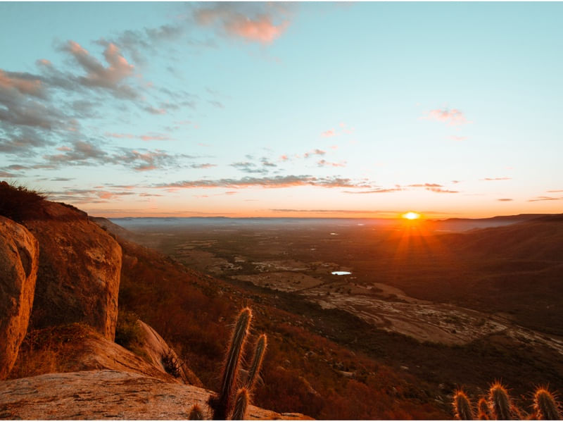 PÔR DO SOL EM SERRINHA DOS PINTOS/RN