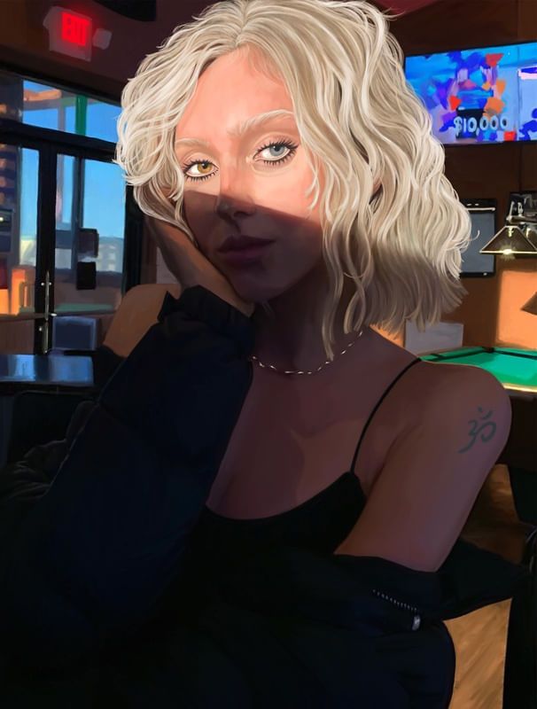 GAROTA NO BAR