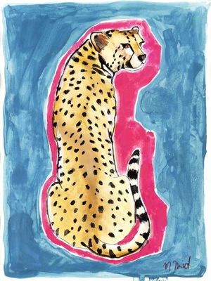 LEOPARDO AQUARELA POP