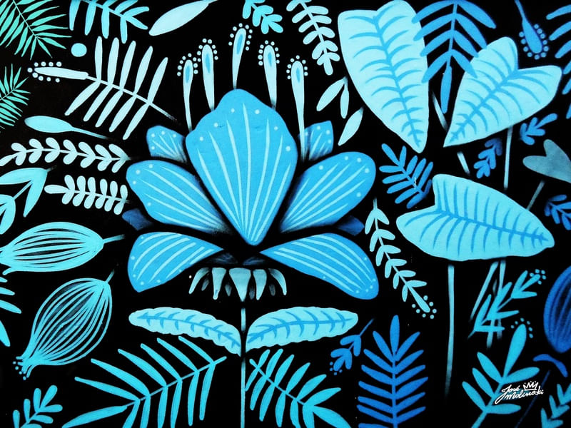 BLUE LEAVES