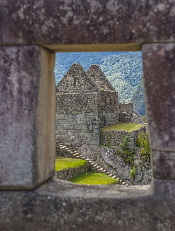 THE WINDOW OF THE SACRED CITY, MACHU PICCHU, PERU