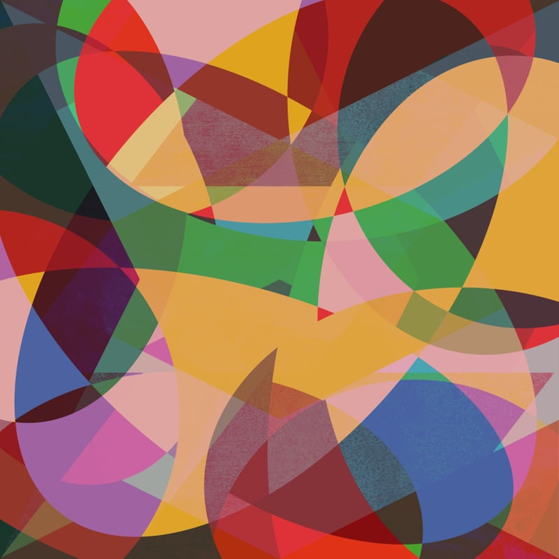 ABSTRATO COLORIDO CONTEMPORÂNEO