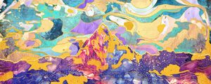 DREAMY MOUNTAIN - ILLUSTRATION II - PANORAMIC