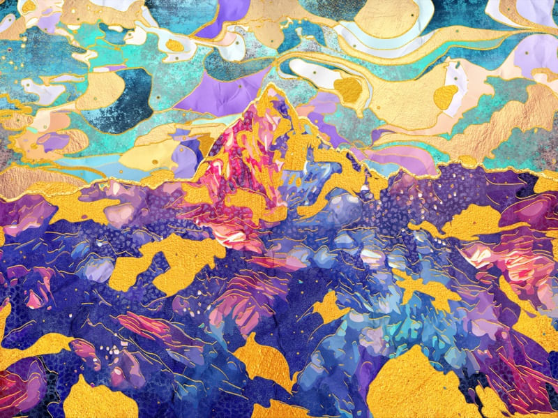 DREAMY MOUNTAIN - ILLUSTRATION II - LANDSCAPE