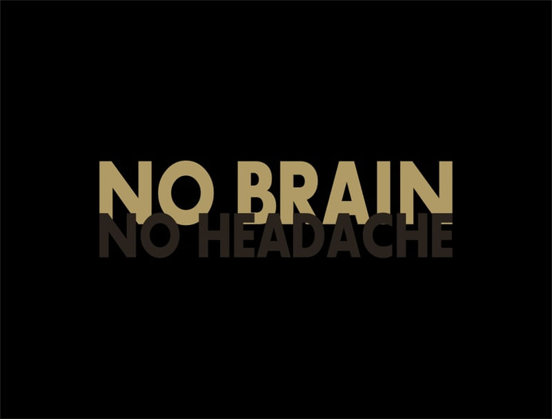 NO BRAIN