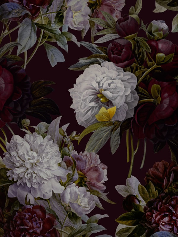 FLORAL VINTAGE FUNDO ESCURO II