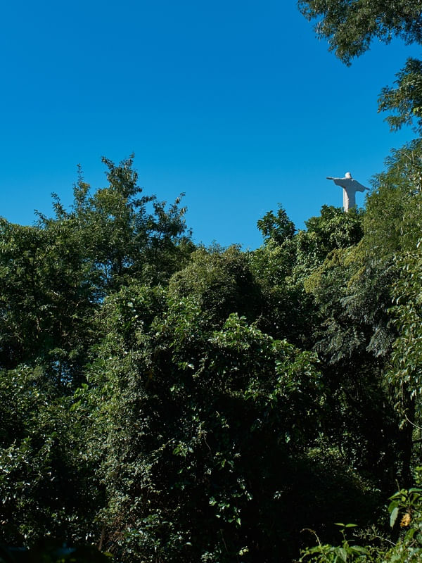 CRISTO REDENTOR E FLORESTA - MOLDURA