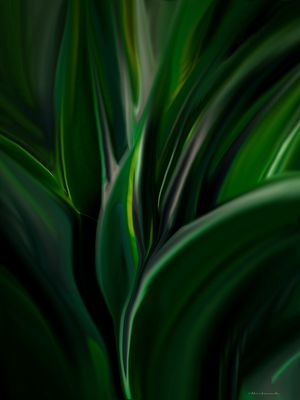 ABSTRATO FOLHAS NATUREZA VERDE 2