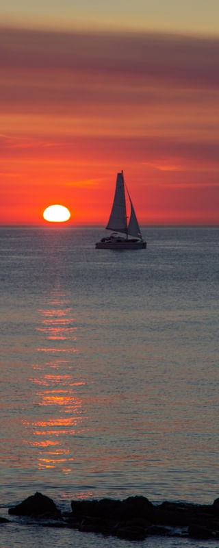 PÔR DO SOL EM PUNTA BALLENA, URUGUAI