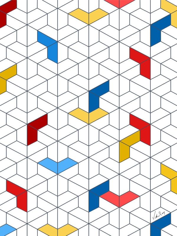 GEOMETRICO ABSTRATO COLOR - 120X160 - GT-AB - 32A