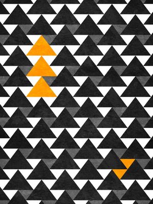 TRIANGLES YELLOW BLACK